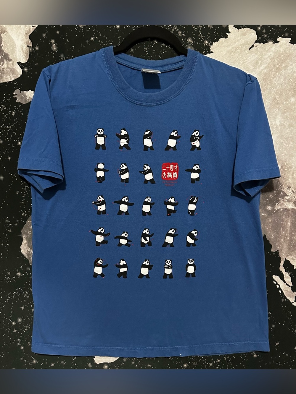 Twenty Four Postures of Taijiquan Panda Shirt